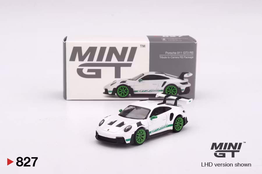 Skala 1/64 Porsche 911 (992) GT3 RS Tribute to Carrera RS Package fr MINI GT (GT827)