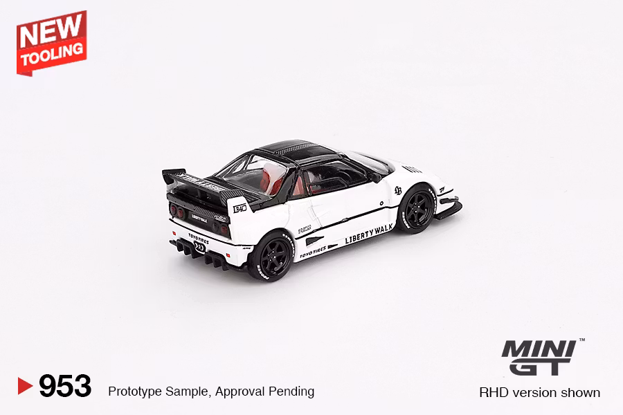 Skala 1/64 Mazda AZ-1 Liberty Walk LB40 White 2024 Tokyo Auto Salon fr MINI GT (GT953)