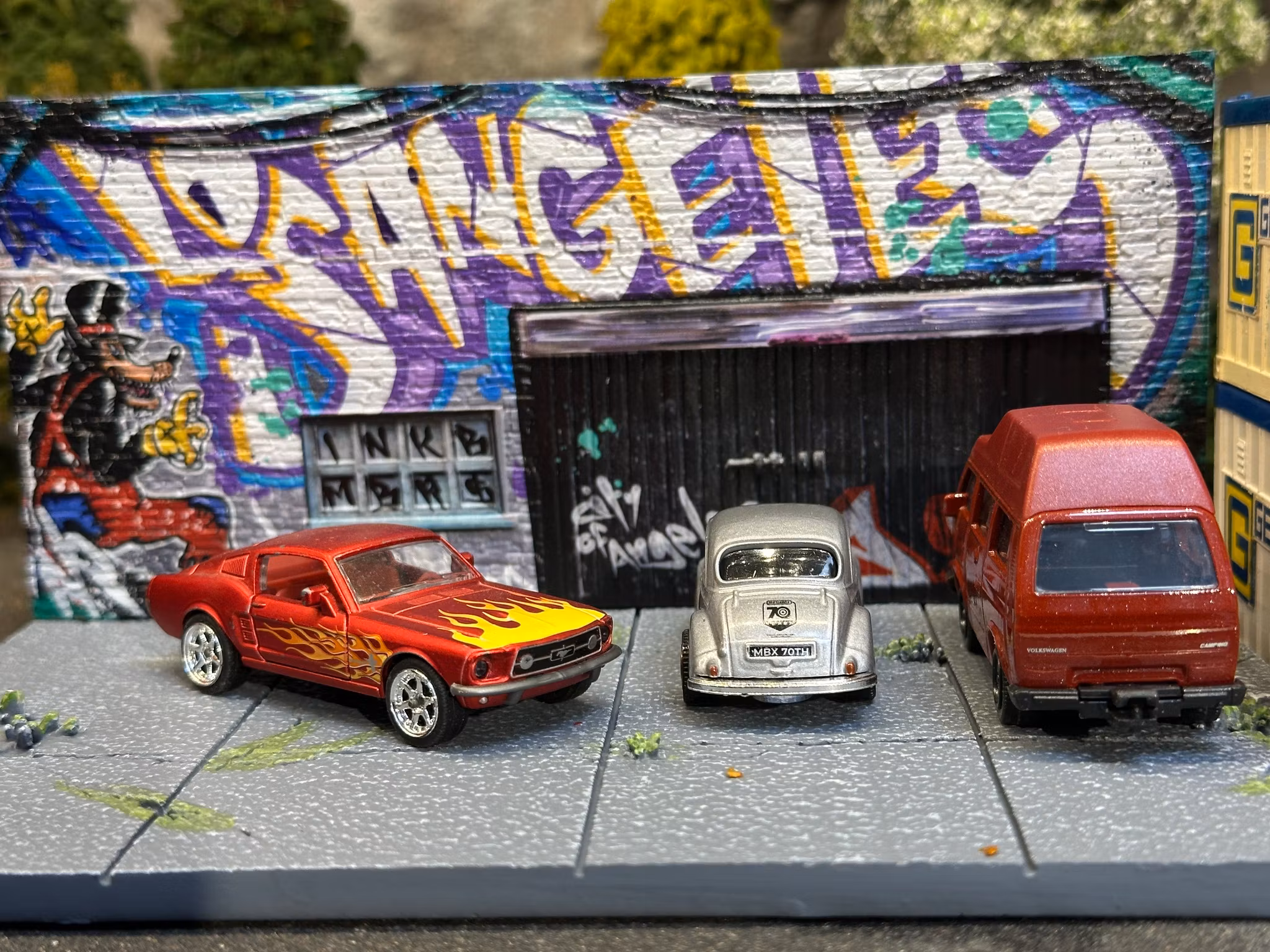 Skala 1/64 DIORAMA STREET ART LA GRAFFITI 2024 fr American Diorama & INK BMBRS (AD2424)