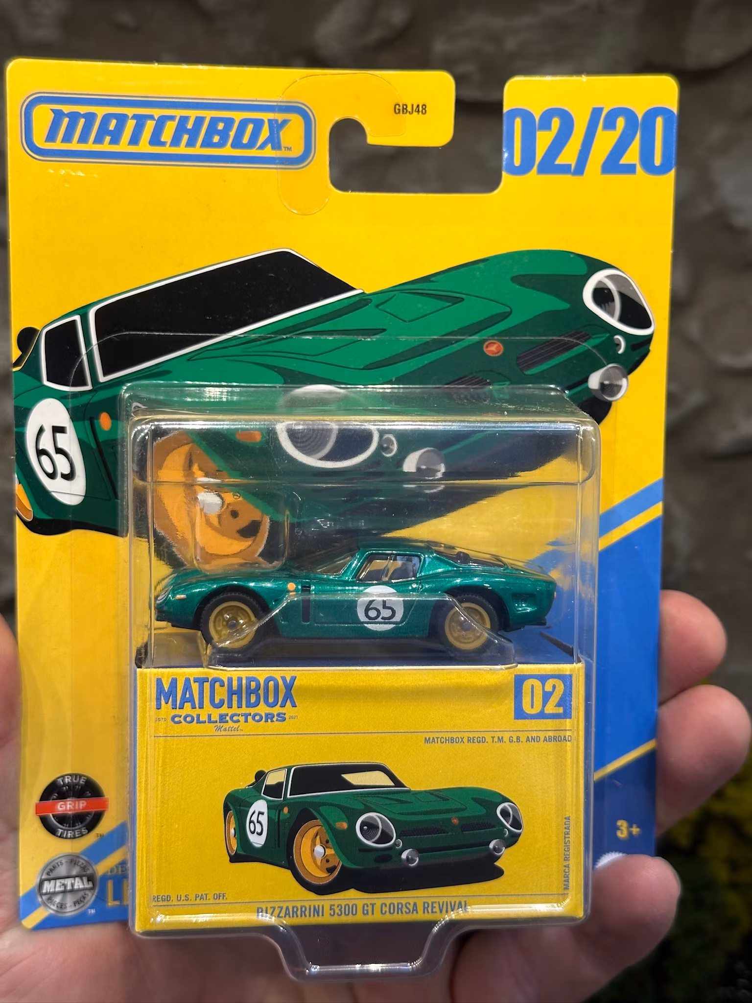 Skala 1/64 Matchbox - Bizzarini 5300 GT Corsa Revival