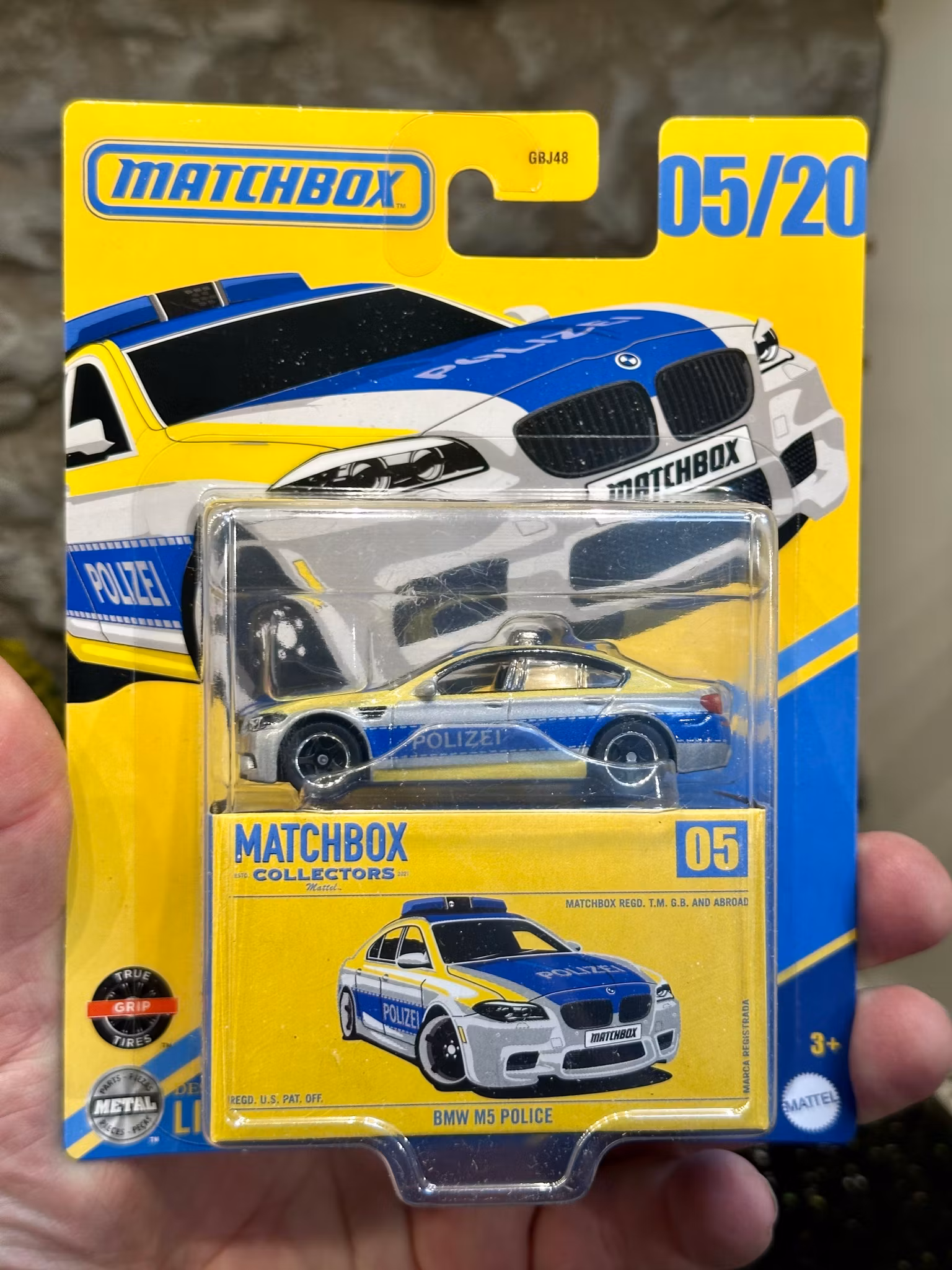 Skala 1/64 Matchbox - BMW M5 Police