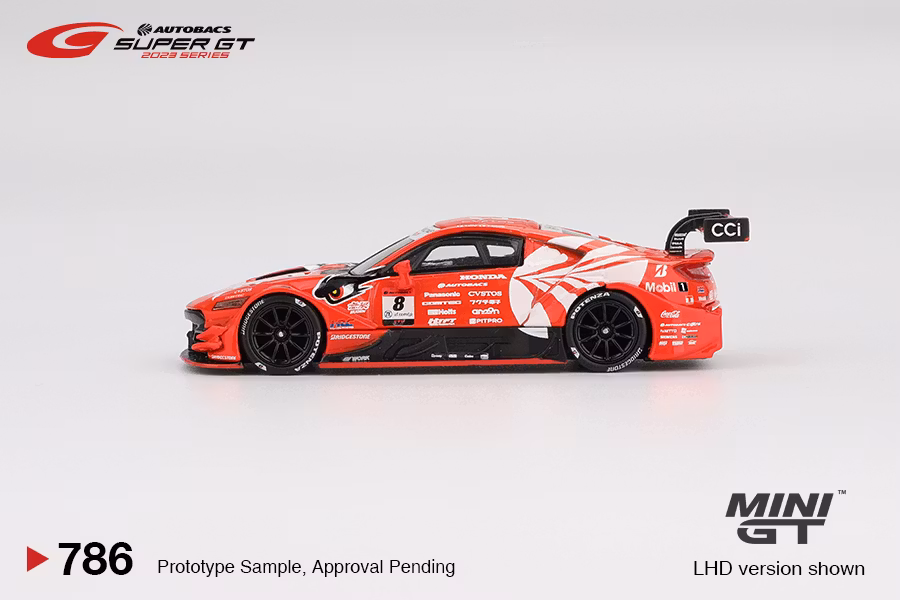 Skala 1/64 Honda NSX-GT "Type S" GT500 #8 "ARTA MUGEN NSX-GT " ARTA 2023 SUPER GT Series fr MINI GT (786)