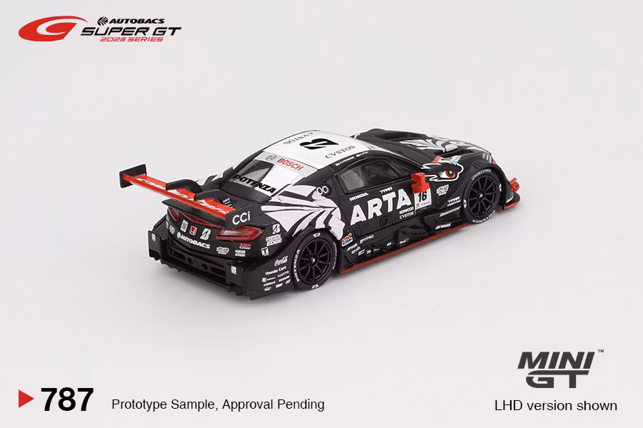 Skala 1/64 Honda NSX-GT "Type S" GT500 #16 "ARTA MUGEN NSX-GT " ARTA 2023 SUPER GT Series fr MINI GT (787)