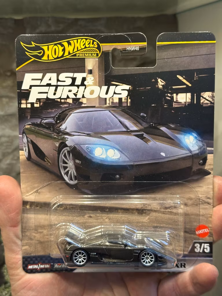 Skala 1/64 Hot Wheels Premium, Fast & Furious: Koenigsegg CCXR