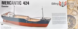 Skala 1/50 Building kit Mercantic BB424 Coaster - fr Billing Boats - Wodden hull