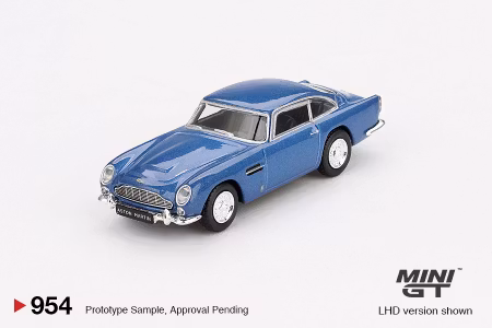 Skala 1/64 Aston Martin DB5 Sierra Blue fr MINI GT (954)
