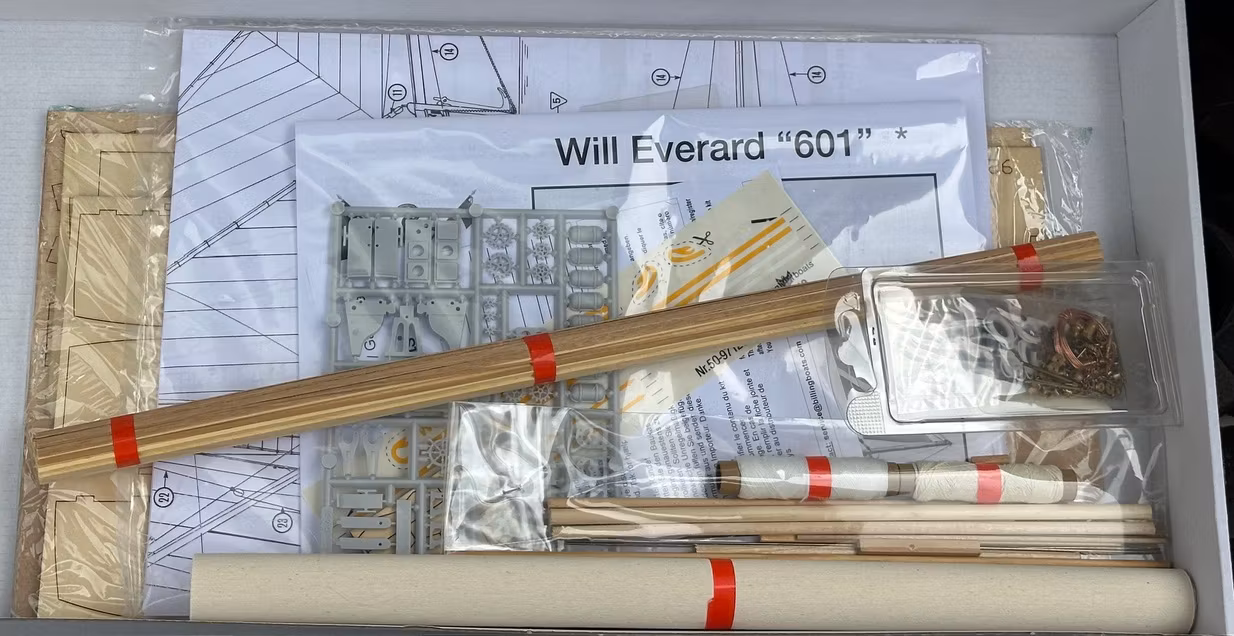 Skala 1/67 Building kit BB601 Will Everard - fr Billing Boats - Wodden hull