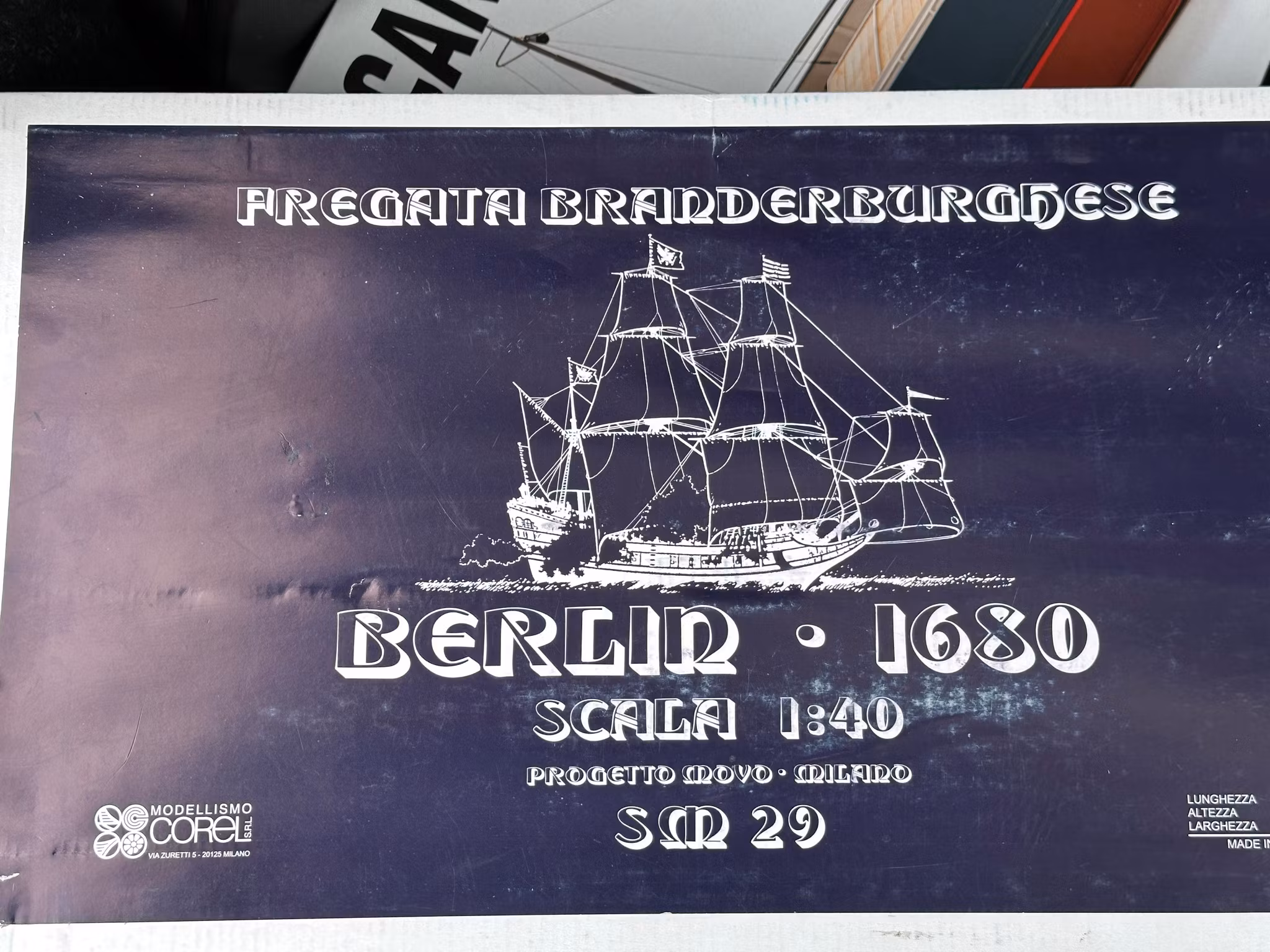 Skala 1/40 Building kit Berlin 1680 Fregatta Branderburghese SM29 - fr Modelissimo Corel - Wodden hull