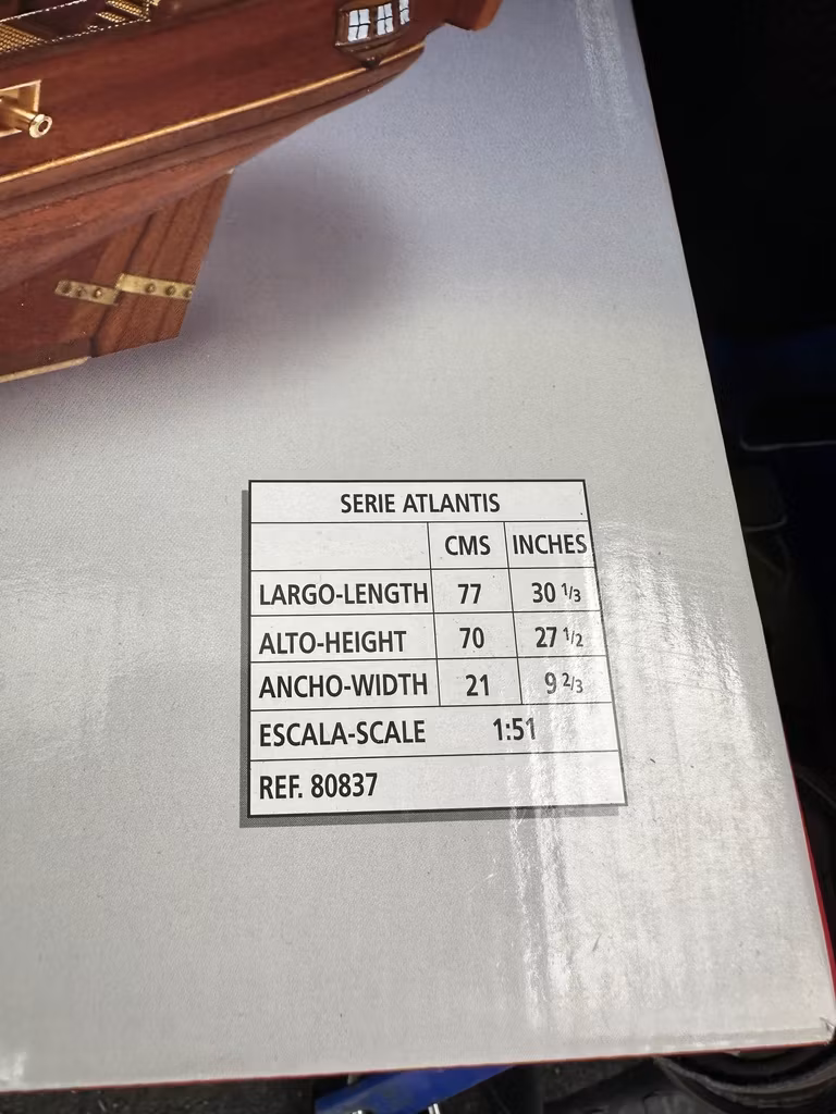 Skala 1/51 Building kit Enterprise, Maryland 1799 - fr Constructo - Wodden hull