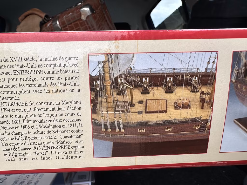 Skala 1/51 Building kit Enterprise, Maryland 1799 - fr Constructo - Wodden hull
