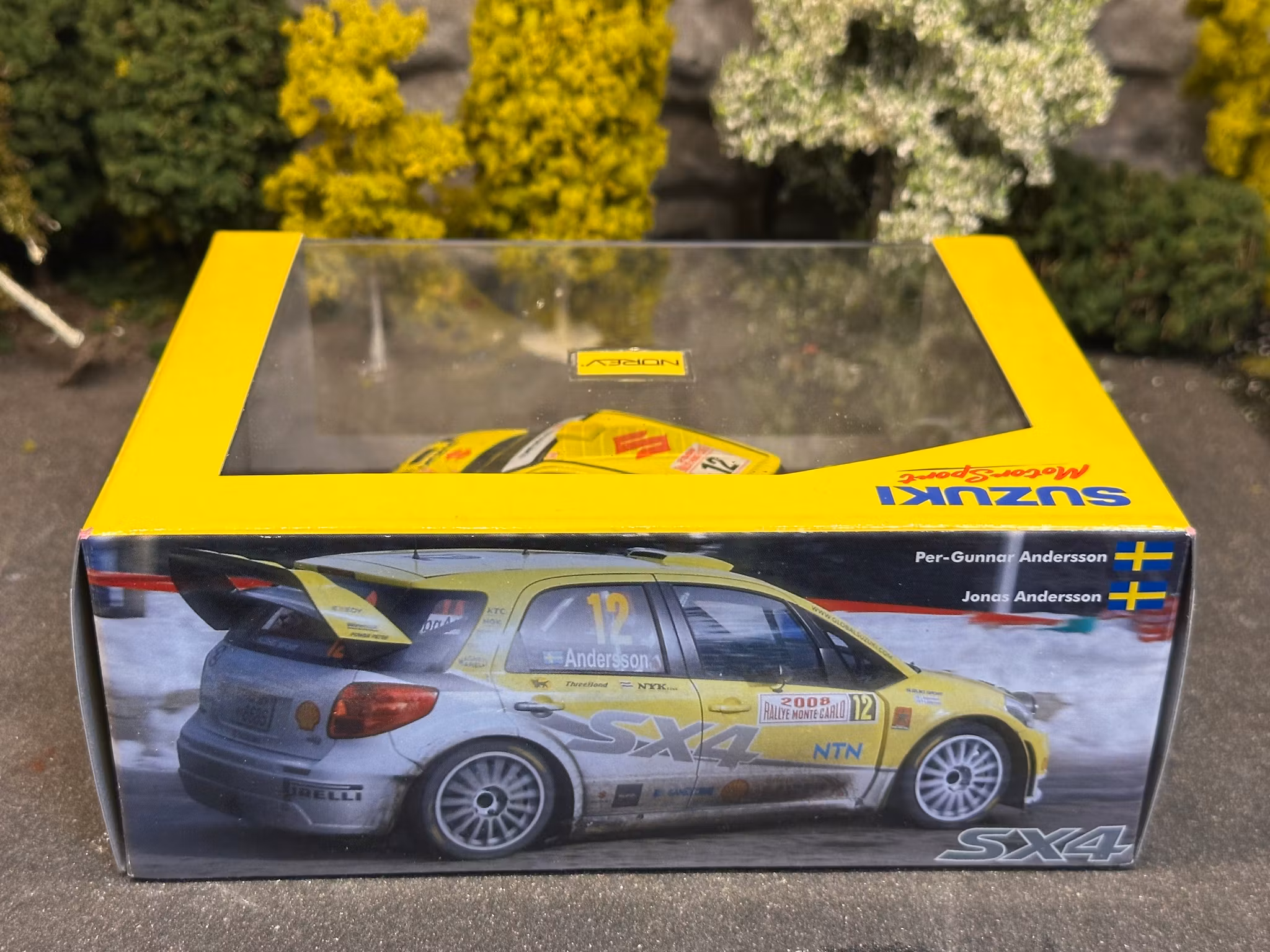 Skala 1/43 Suzuki Motorsport SX4 WRC 2008 PG Anderson/J Andersson fr NOREV
