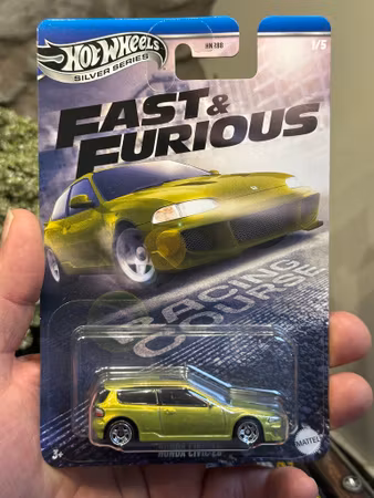 Skala 1/64 Hot Wheels Silv. Ser. - Fast & Furious: Honda Civic EG