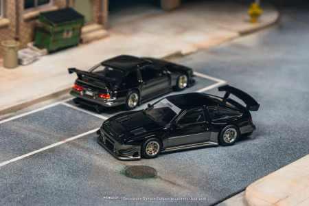 Skala 1/64 Toyota Sprinter Trueno AE86 Widebody Black/Grey - Designed by Jon Sibal - Malaysia Special Edition fr Tramac Works - GLOBAL64