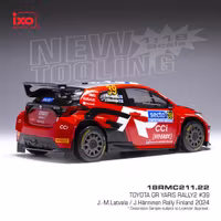 Skala 1/18 Toyota GR Yaris Rally 2 #39 Latvala/Hänninen Rally Finland 24' fr IXO Models 18RMC211.22