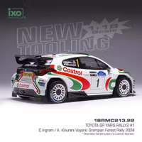 Skala 1/18 Toyota GR Yaris Rally 2 #1 Ingram/Kihurani Forest Rally 24' fr IXO Models 18RMC213.22