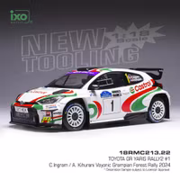 Skala 1/18 Toyota GR Yaris Rally 2 #1 Ingram/Kihurani Forest Rally 24' fr IXO Models 18RMC213.22