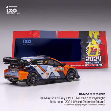 Skala 1/43 Hyundai i20 N Rally 1 #11 Neuville/Wydaeghe fr IXO Models Limited edition RAM967.22
