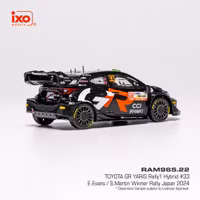Skala 1/43 Toyota GR Yaris Rally 1 #33 Evans/Martin Winner Rally Japan 24 fr IXO Models RAM965.22