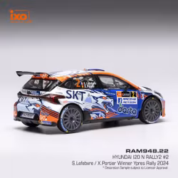 Skala 1/43 Hyundai i20 N Rally 2 #2 Winner Ypres Rally 24 fr IXO Models RAM948.22
