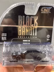 Skala 1/64 Black Bandit fr Greenlight: 2016 Dodge Challenger R/T