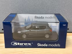 Skala 1/43 Škoda Fabia, Anthracite Grey metallic fr Abrex