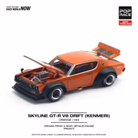 Skala 1/64 Nissan Skyline GT-R V8 Drift (Kenmeri) (PR64-173) fr Pop Race
