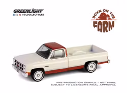 Skala 1/64 Greenlight "Down on the farm" 1981 GMC Sierra Classic K2500