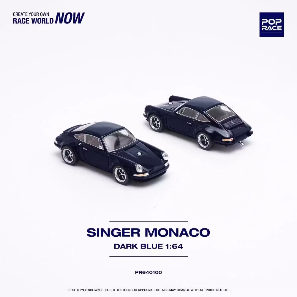 Skala 1/64 Singer Monaco (Porsche 911), Midnight Blue (PR64-100) fr Pop Race
