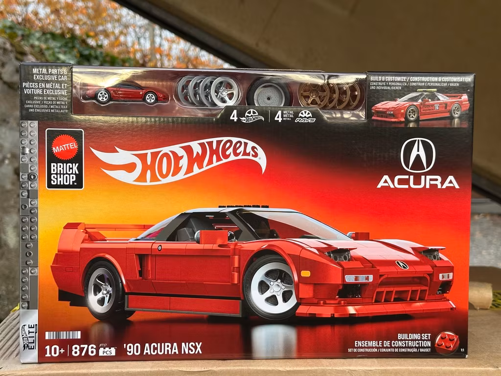 Skala 1/16 Hot Wheels 90' Acura NSX Byggset + Hot Wheels bil