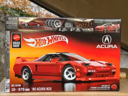 Skala 1/16 Hot Wheels 90' Acura NSX Byggset + Hot Wheels bil