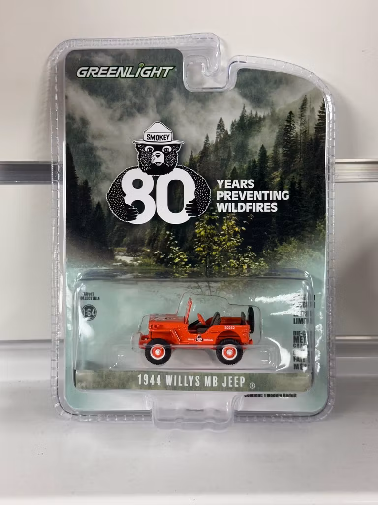 Skala 1/64 Greenlight: 1944 Willys MB JEEP "Smokey"
