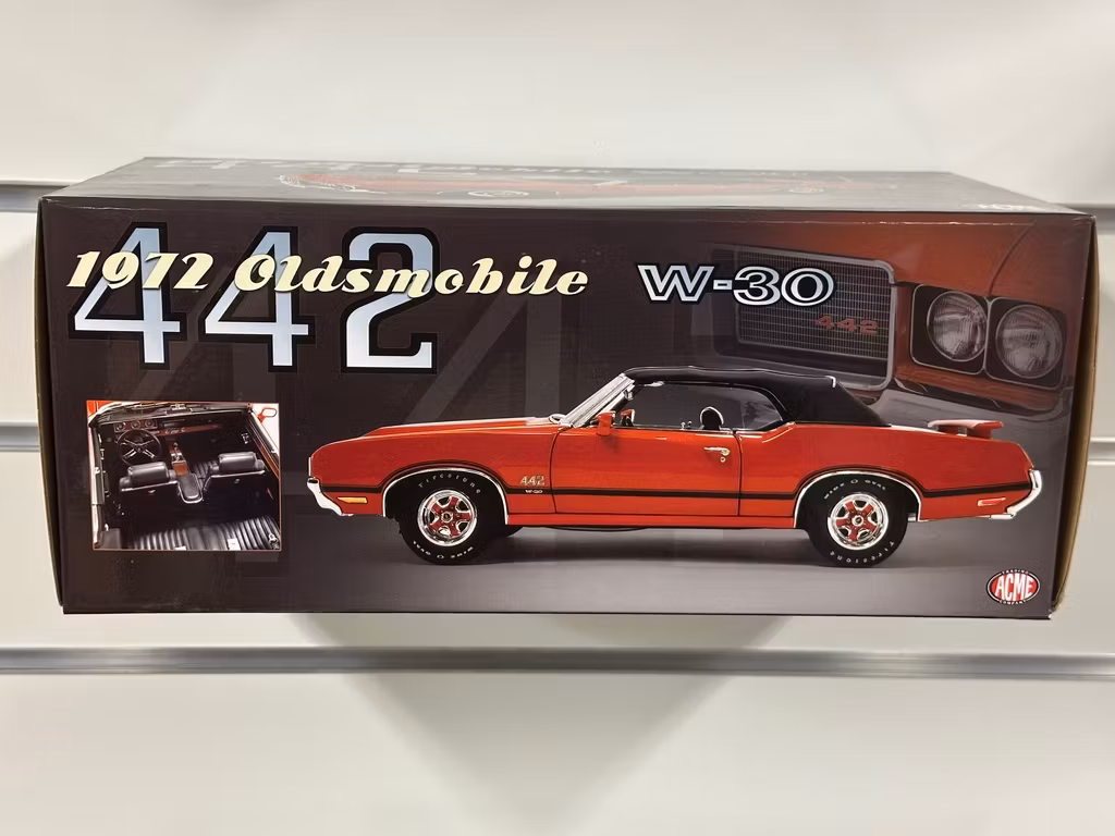 Skala 1/18 1972 Oldsmobile 442 W-30 Convertible fr Acme