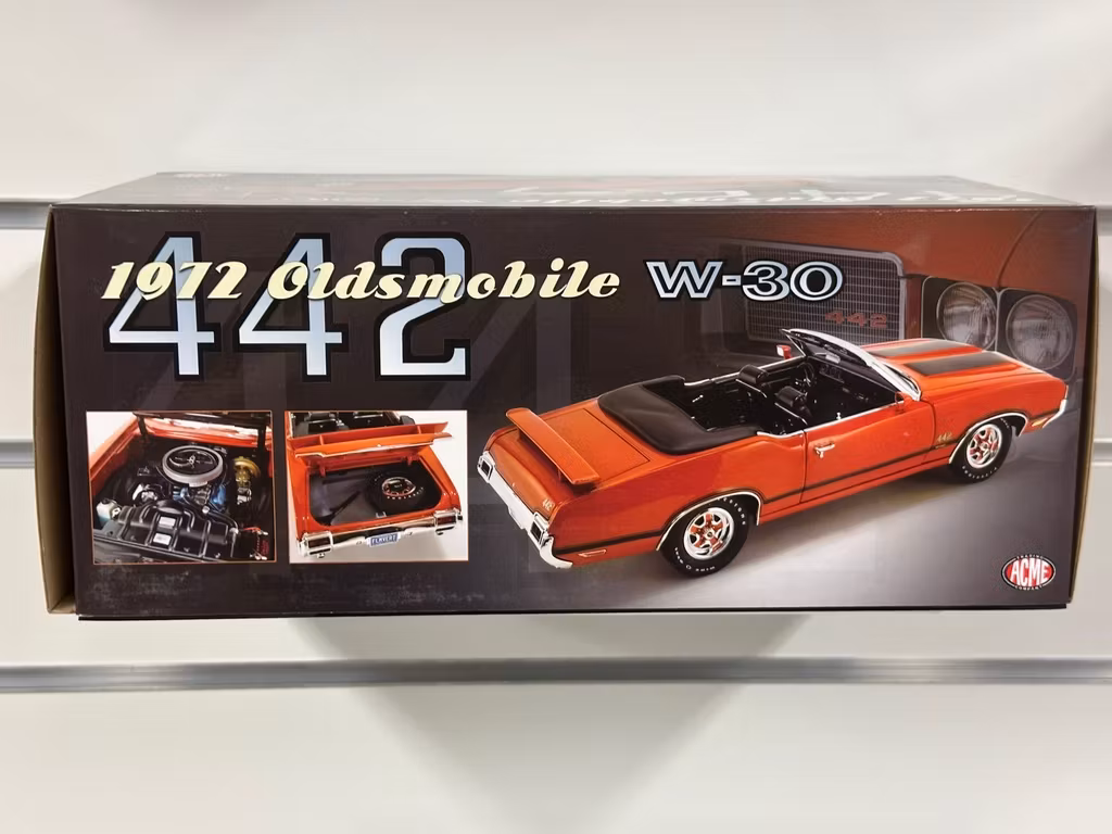 Skala 1/18 1972 Oldsmobile 442 W-30 Convertible fr Acme