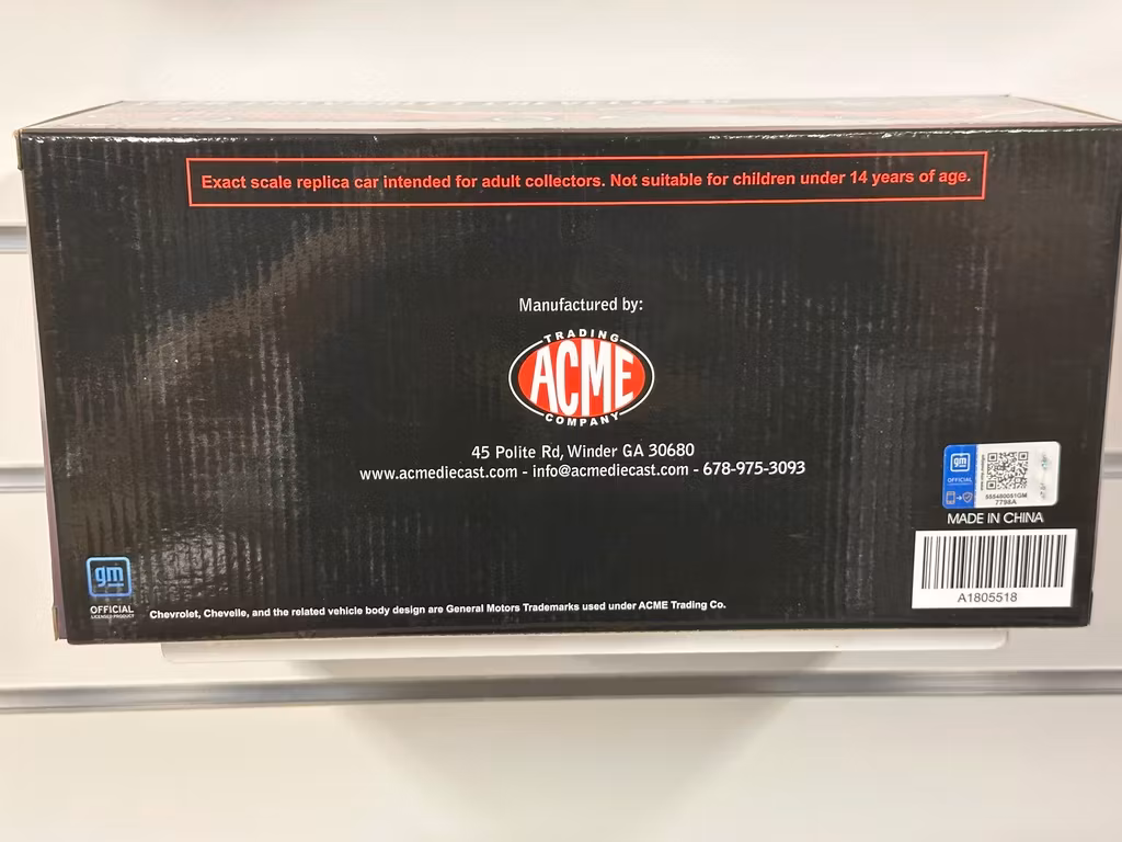 Skala 1/18 1970 Chevrolet Chevelle SS Convertible Restomod fr Acme