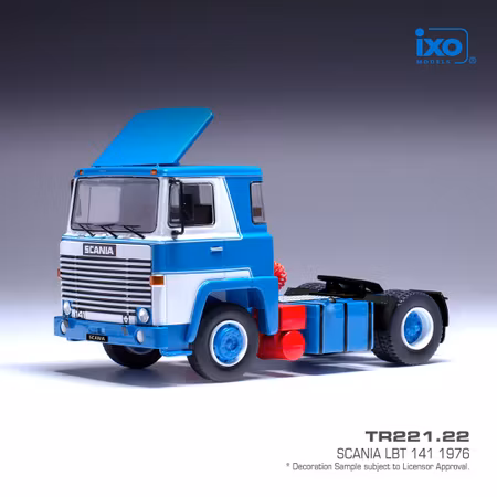 Skala 1/43 Scania LBT 141 1976, White with blue stipes fr IXO Models