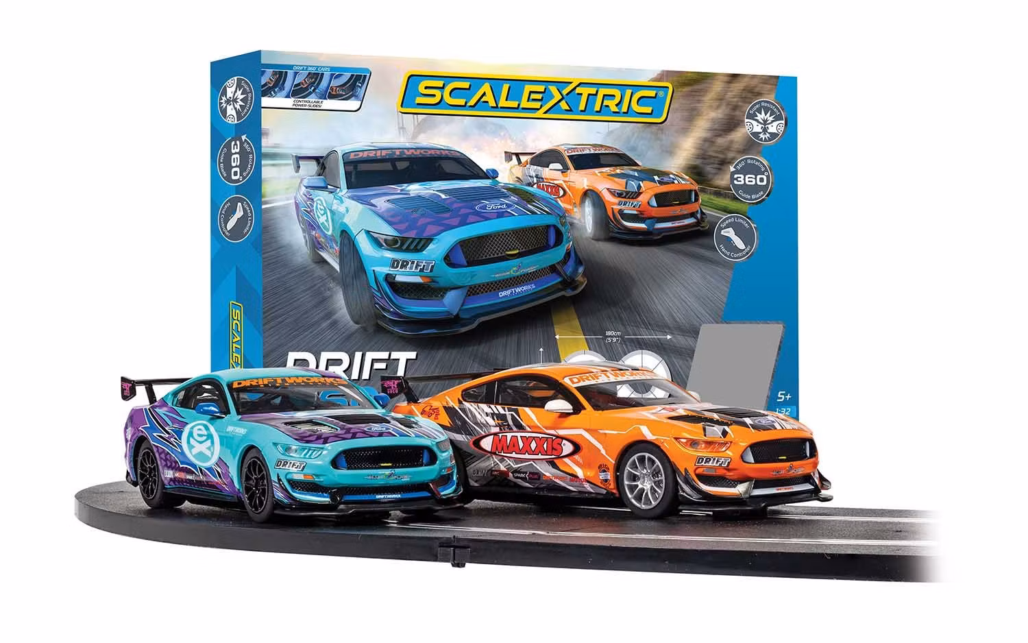 Skala 1/32 Scalextric Slot Racing Track: Drift 360 (C1421M)