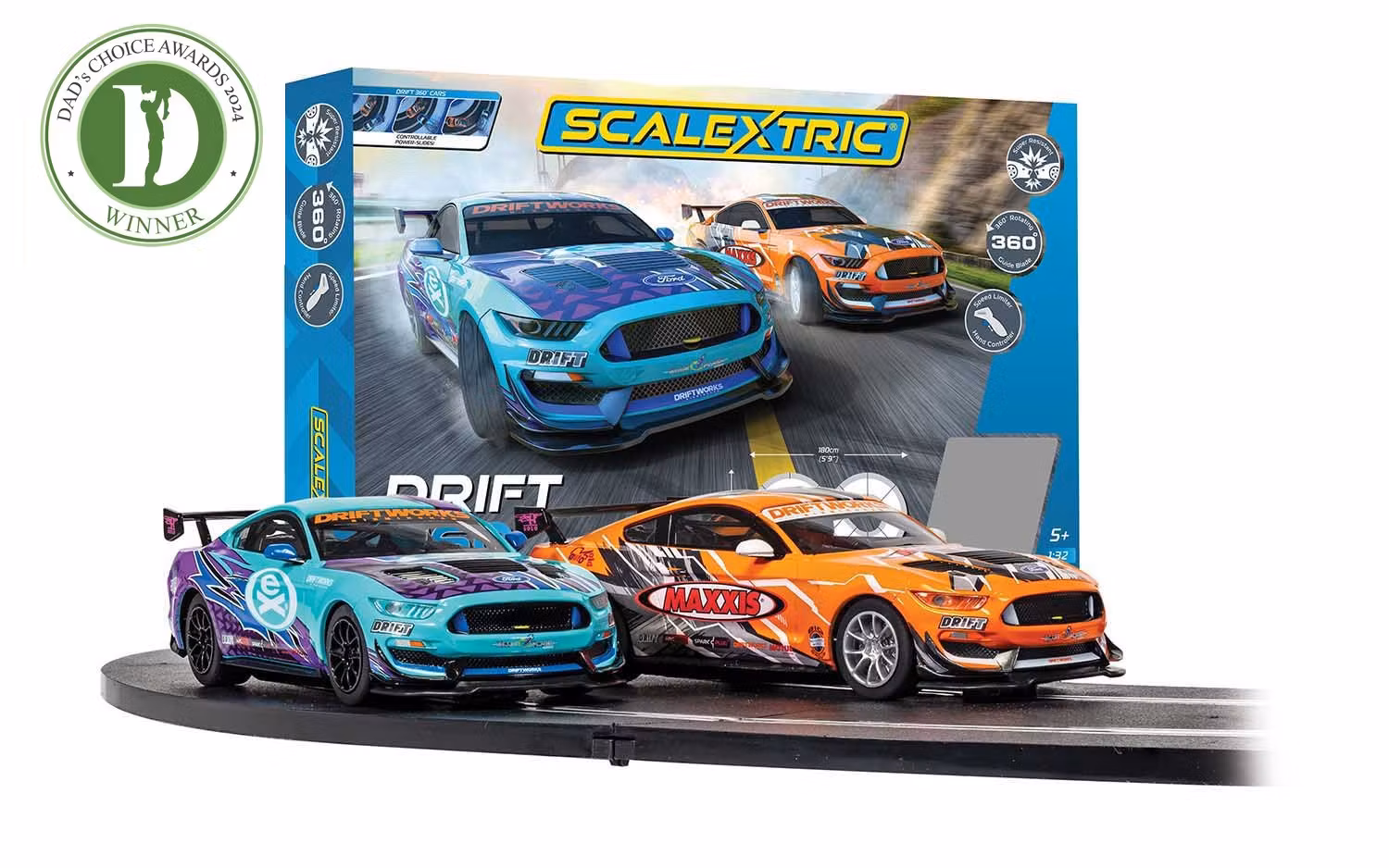 Skala 1/32 Scalextric Slot Racing Track: Drift 360 (C1421M)