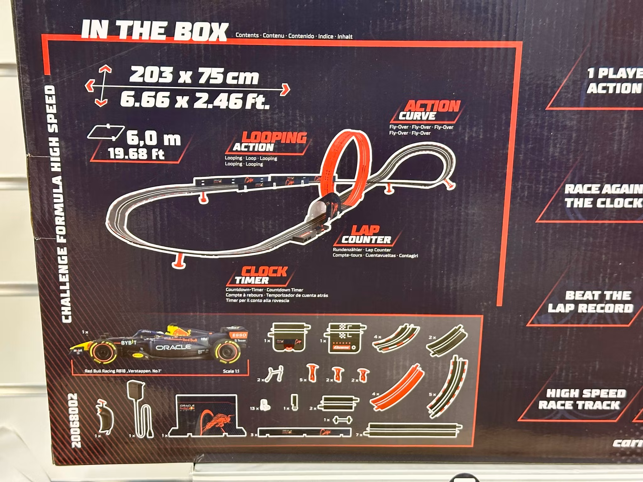 Skala 1/43 Analog racetrack Carrera GO: Formula High Speed, 1 Player action