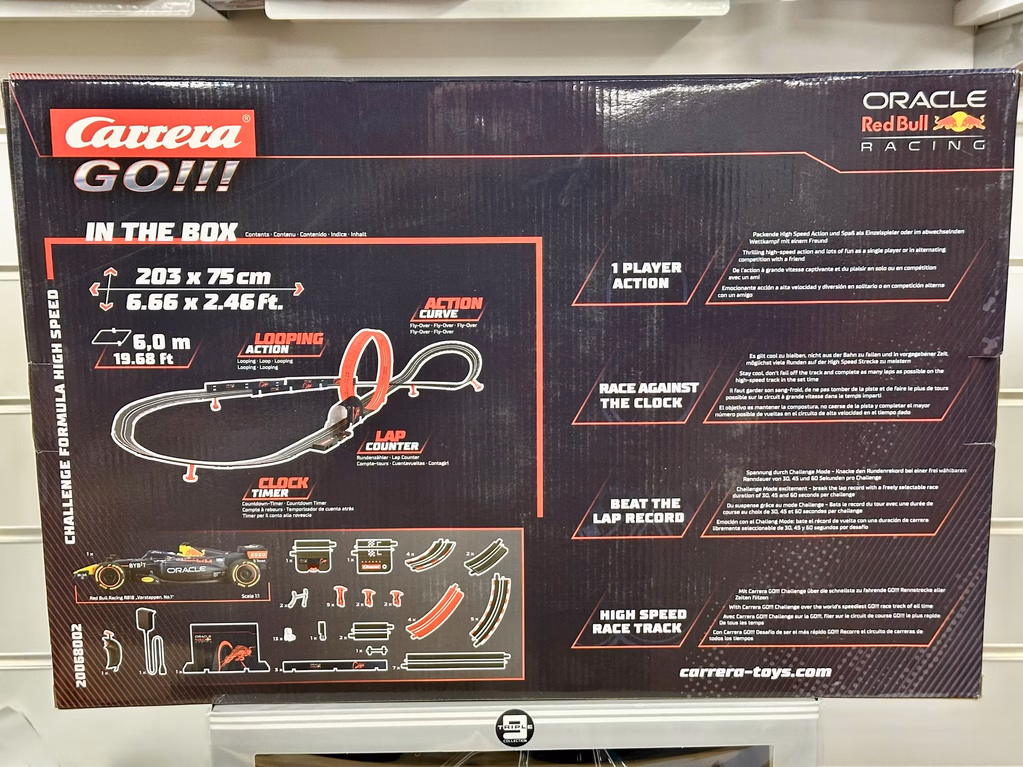 Skala 1/43 Analog racetrack Carrera GO: Formula High Speed, 1 Player action