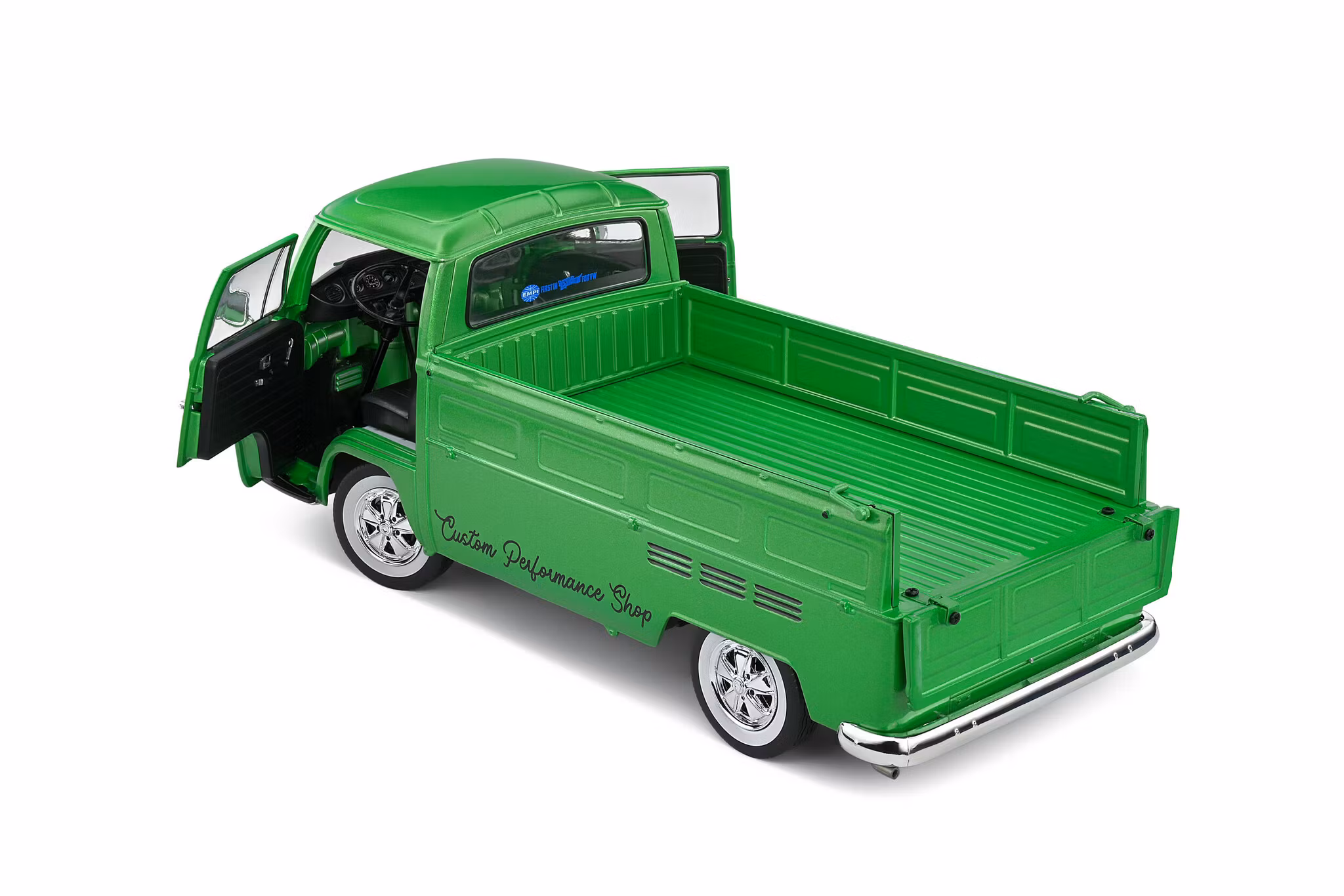 ERBJUDANDE! Skala 1/18 Volkswagen T2 Pickup, Green Custom, 1968' fr SOLIDO