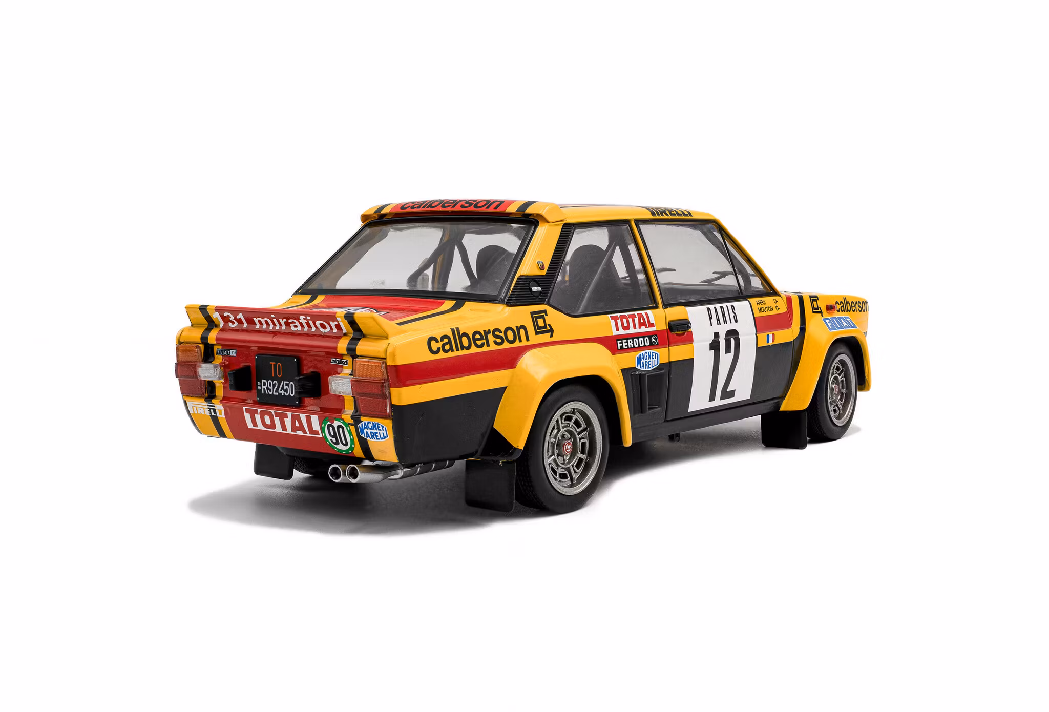 Skala 1/18 Fiat 131 Abarth – Rallye de Monte-Carlo – 1980 – #12 M.Mouton / Arri fr SOLIDO