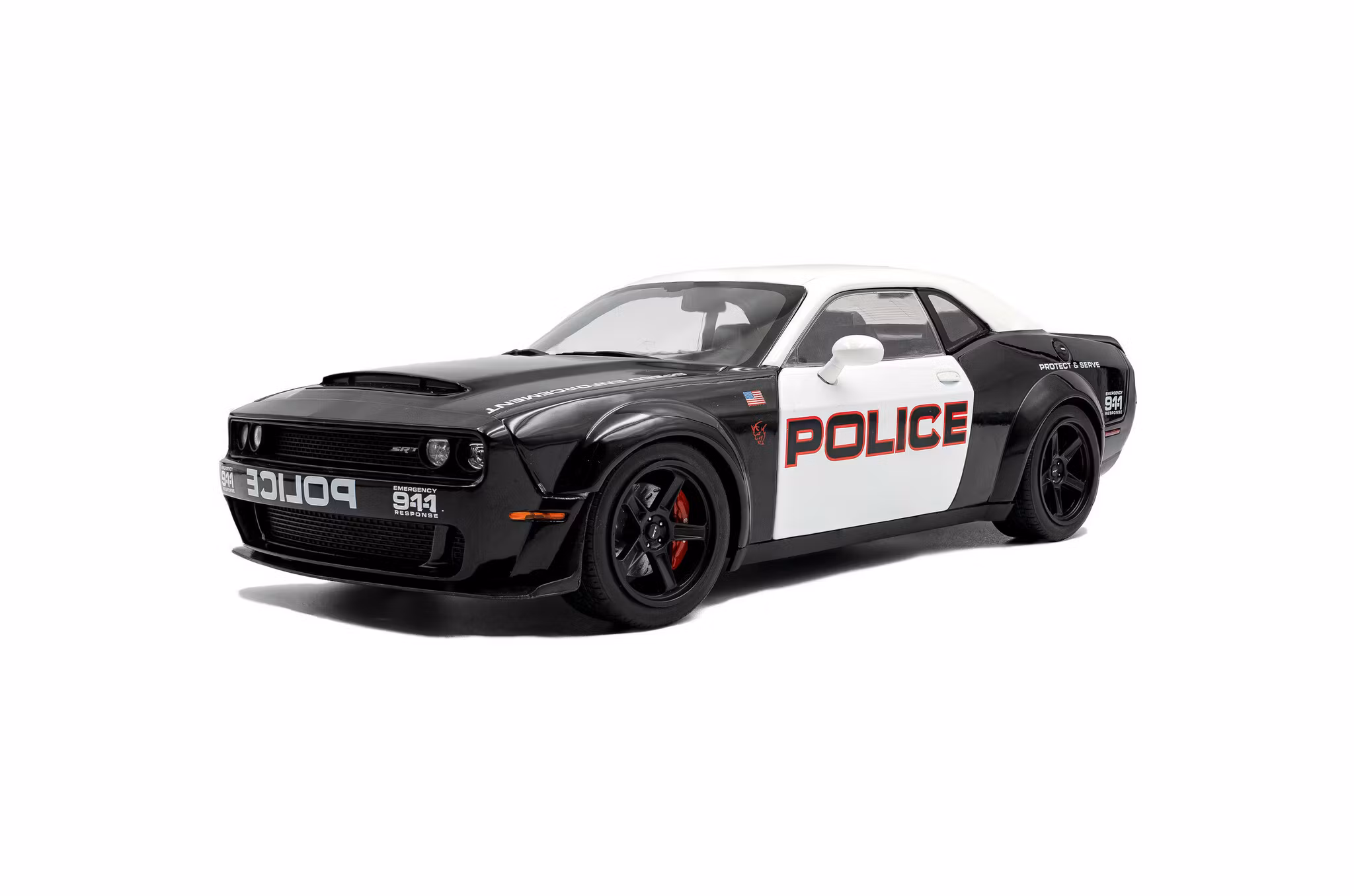 Skala 1/18 Dodge Challenger Demon – Highway police – 2023 fr SOLIDO