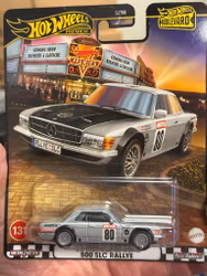 Skala 1/64 HW Premium, Boulevard: 80' Mercedes Benz 500 SLC Rallye - Car Culture, Hot Wheels Premium