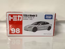 Skala 1/64 (1/63) fr Tomica: Tesla Model 3 - White