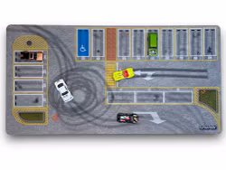 Skala 1/64 Los Angeles TurboPad 70x35cm mat mouse pad.