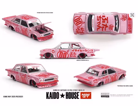 Skala 1/64 Datsun 510 Pro Street Buta V1 fr Mini GT (KHMG161)