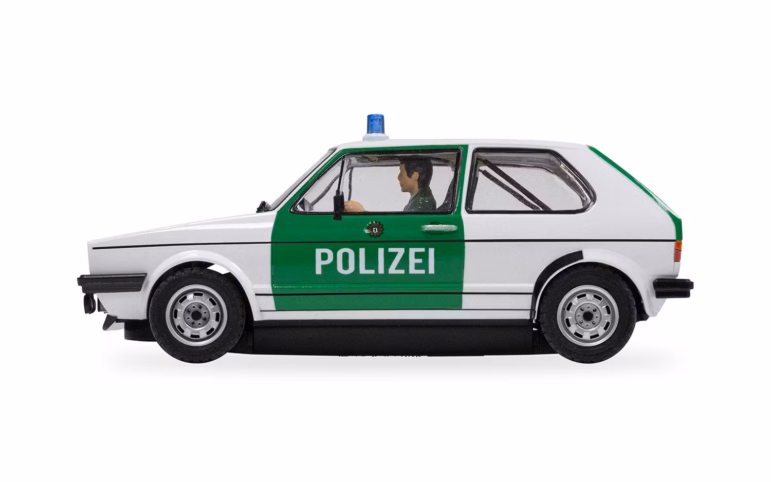 Skala 1/32 An. Scalextric Slot Car: C4572 Volkswagen Golf - Polizei - Police Car