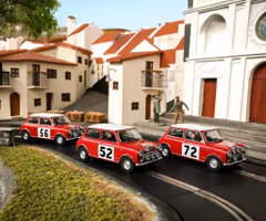 Skala 1/32 An. Scalextric Slot Cars: C4488A 1965 Monte Carlo Rally Mini - Triple Car Pack
