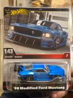 Skala 1/43 HOT WHEELS Premium - Ford Mustang Modified 1969