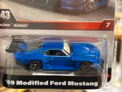 Skala 1/43 HOT WHEELS Premium - Ford Mustang Modified 1969